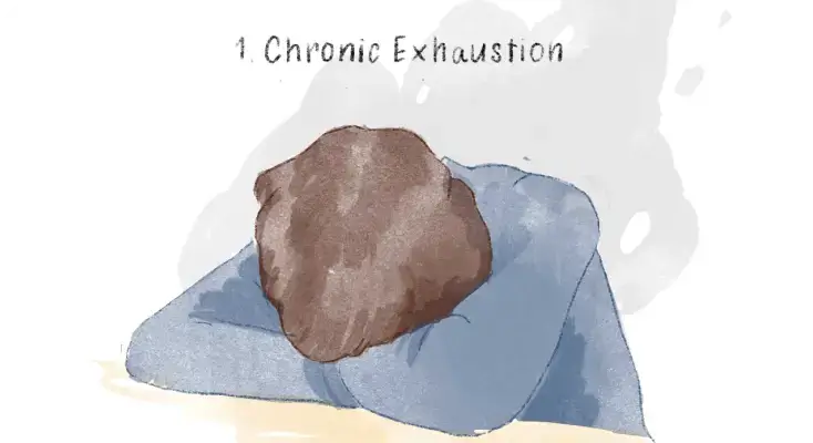adhd burnout sign chronic exhaustion
