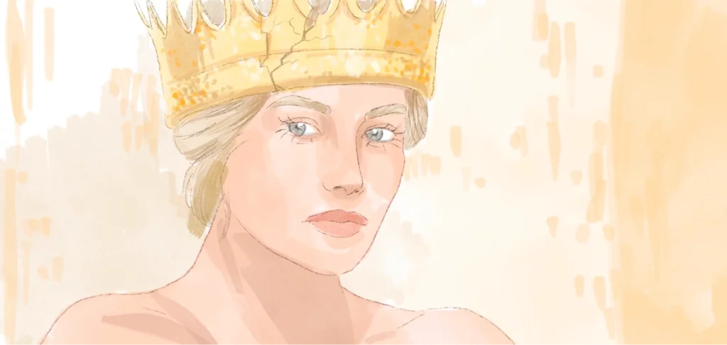 Woman wearing a crown expresses 7 signs of a female narcissist