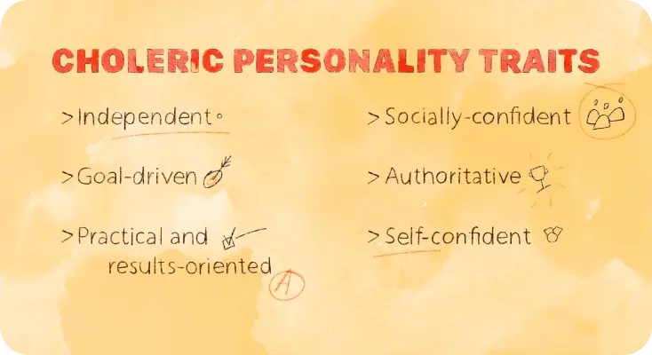 Choleric personality traits