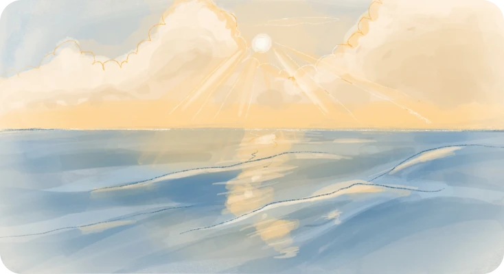 Calm and sun when you know how to stop being sensitive