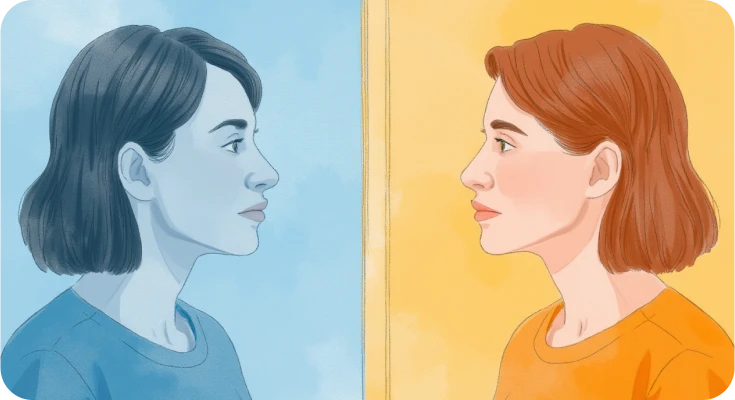 A person is about to take Introvert or Extrovert quiz