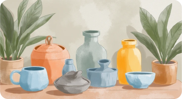 Beautiful handmade tableware made by caring parent who took Parenting Style Quiz