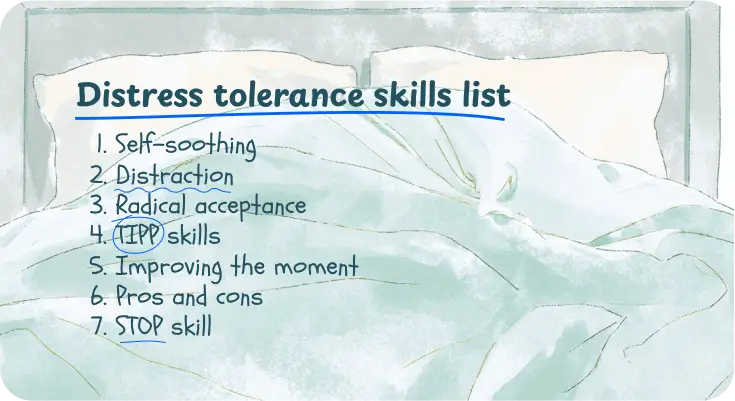 Distress tolerance skills list