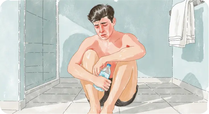 A man who needs to try distress tolerance techniques