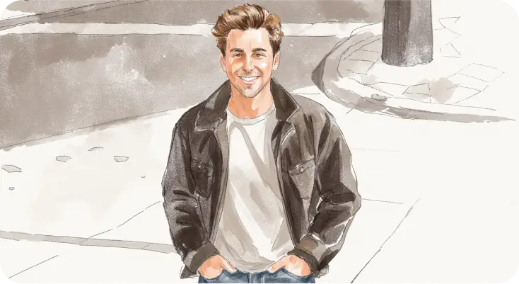 An attractive man