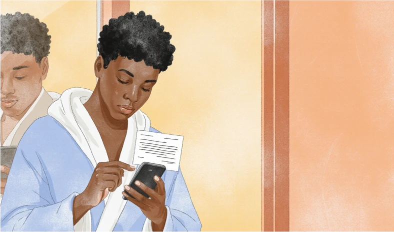 Partners with fear of intimacy are texting each other