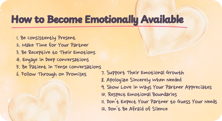 12 Tips on How to Be Emotionally Available