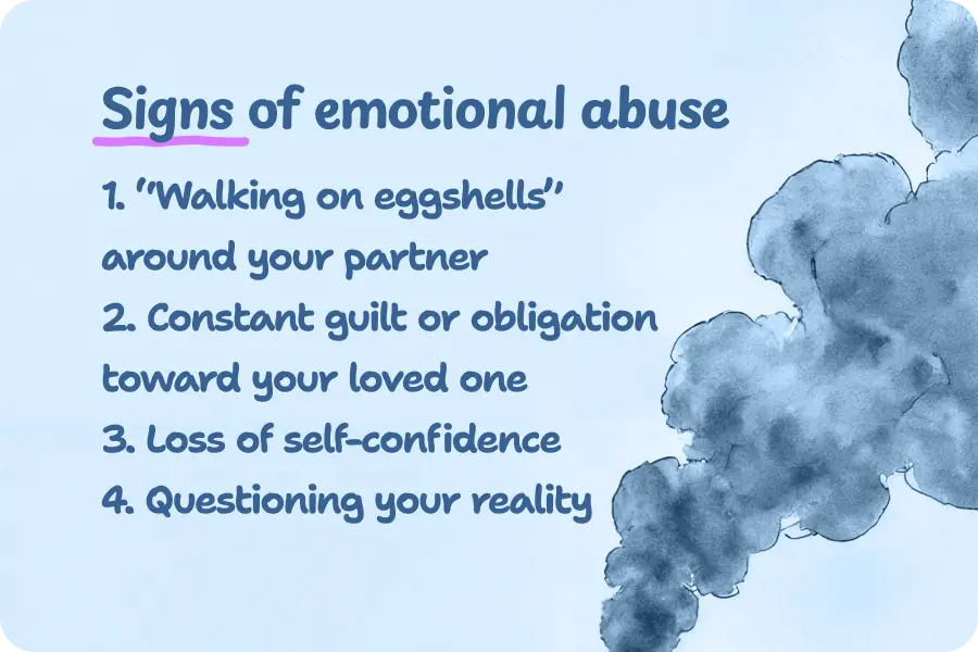 Signs of emotional abuse