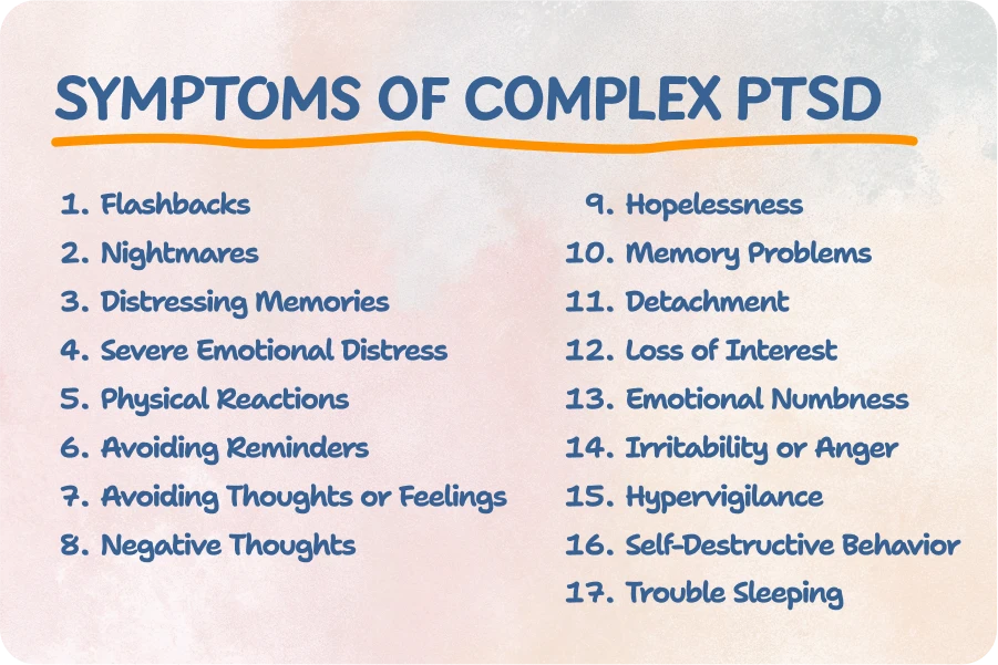 Complex trauma CPTSD symptoms