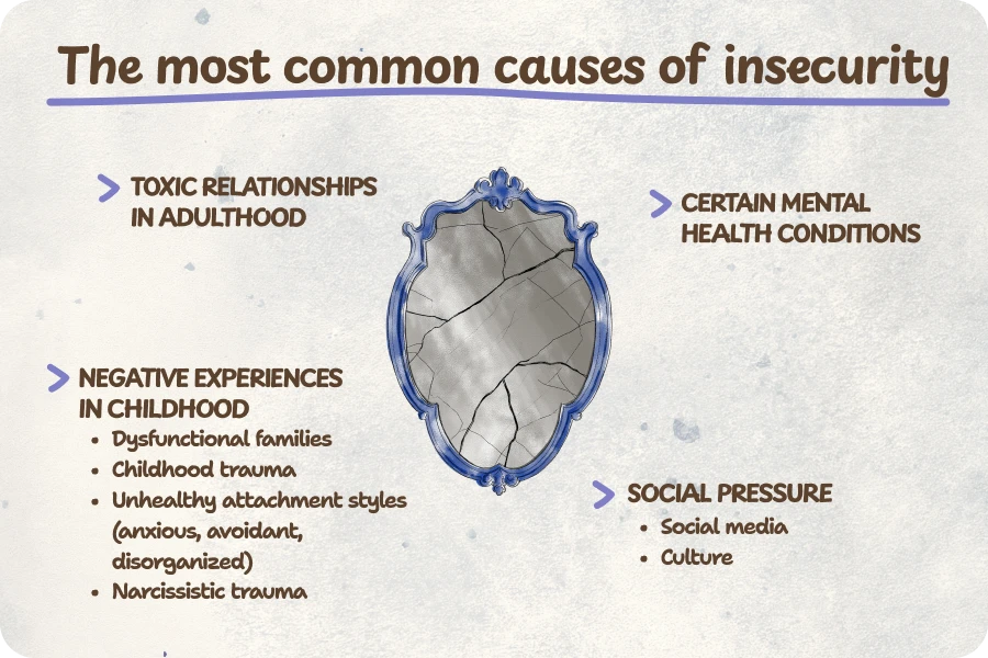 why are people insecure? list of causes