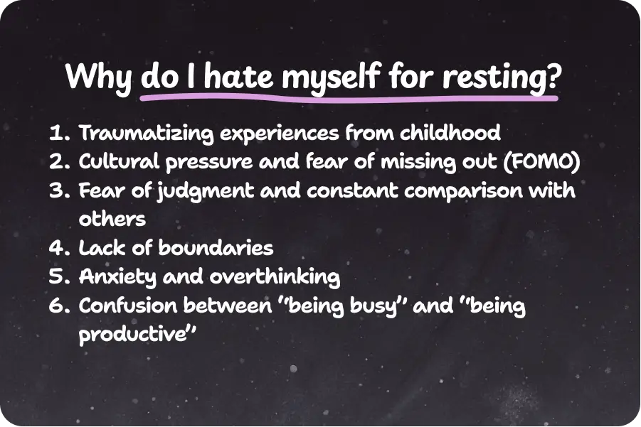 Reasons why you may be feeling guilty for doing nothing all day