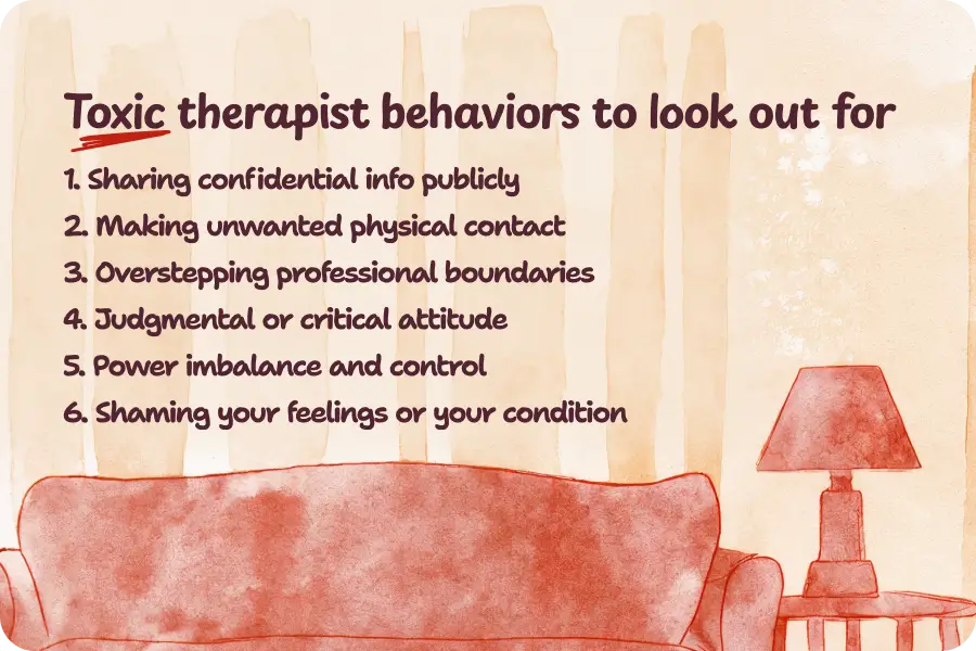 Therapist red flags