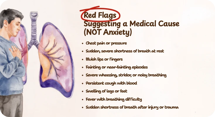 red flags it's NOT anxiety