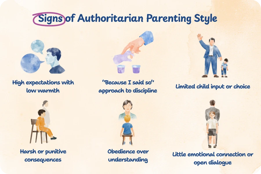 Signs of authoritarian parenting