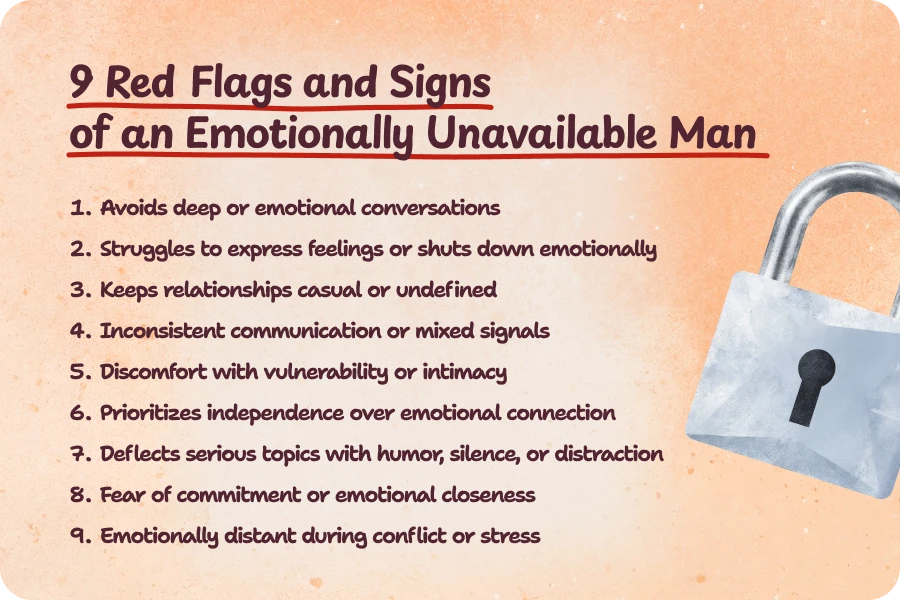 Red Flags and Signs of an Emotionally Unavailable Man