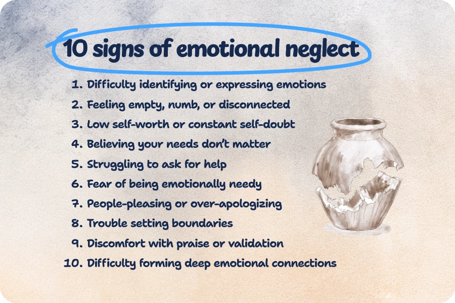 Signs of emotional neglect