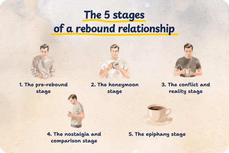 Rebound after breakup stages
