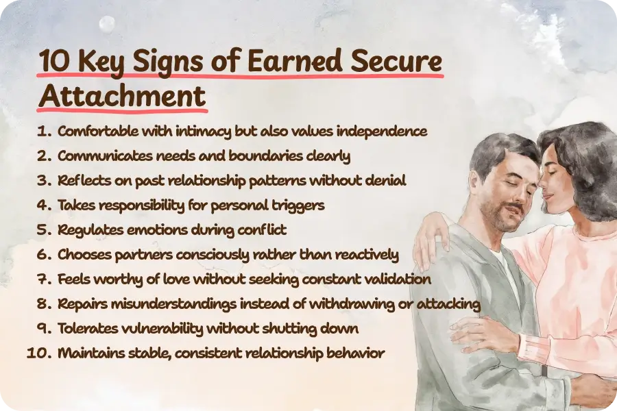 10 Key Signs of Earned Secure Attachment