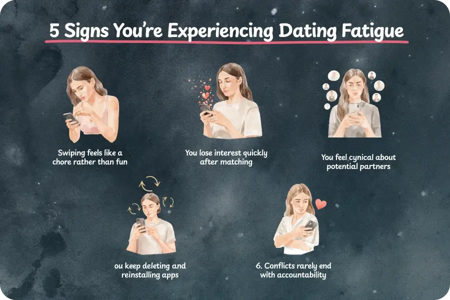 Signs of Dating App Fatigue