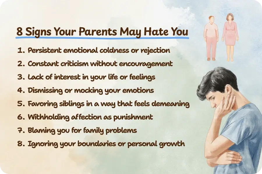 8 Signs Your Parents May Hate You