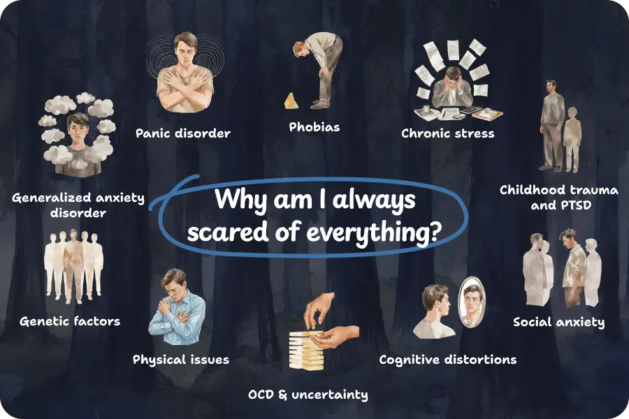Answers to the question, "Why am I always scared of everything?"