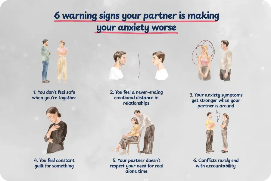 Why your partner makes your anxiety worse