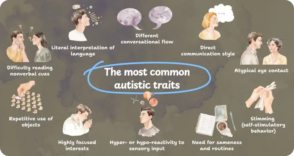 Traits from the autism test