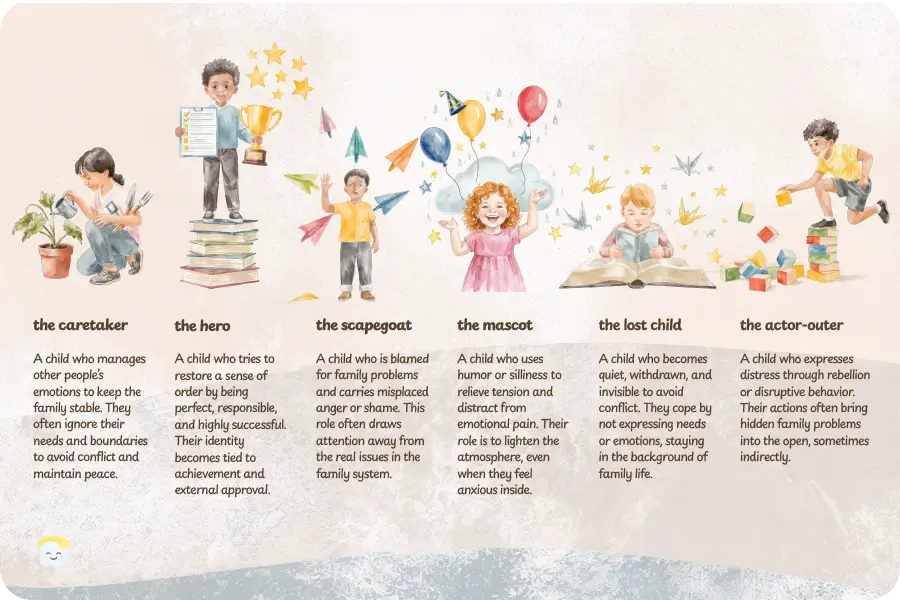 Dysfunctional family roles test results