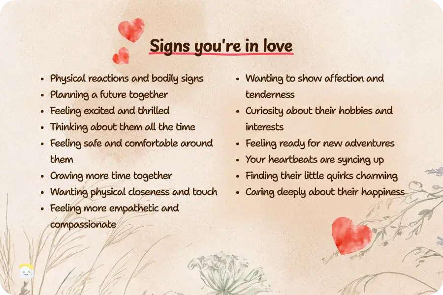 Signs you love someone