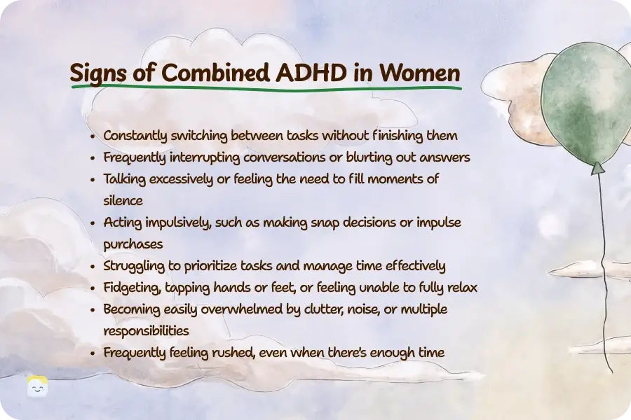 Combined ADHD in women