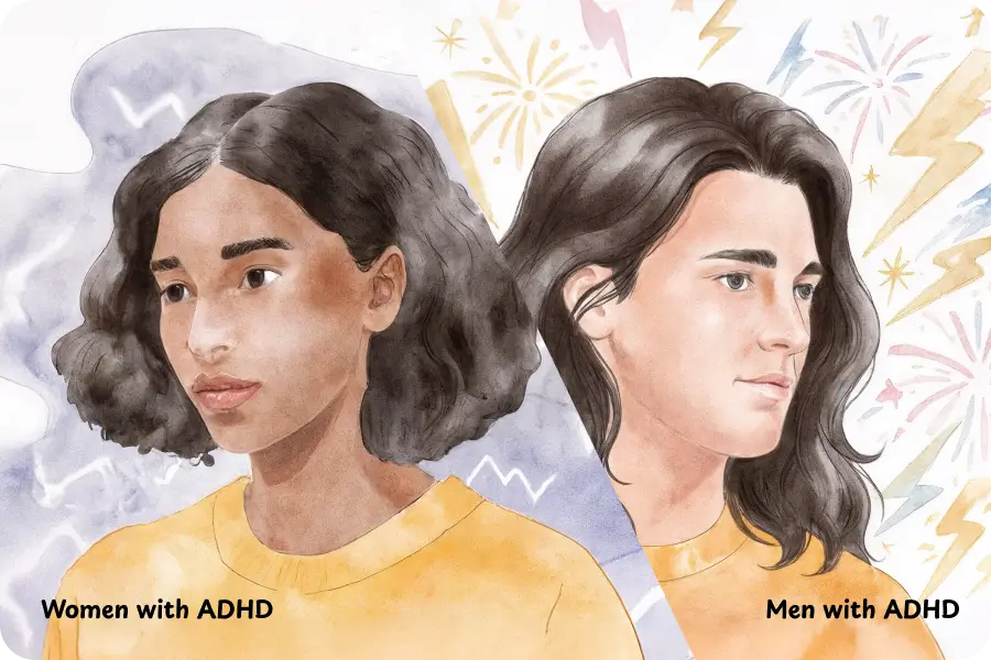adhd symptoms in women vs men