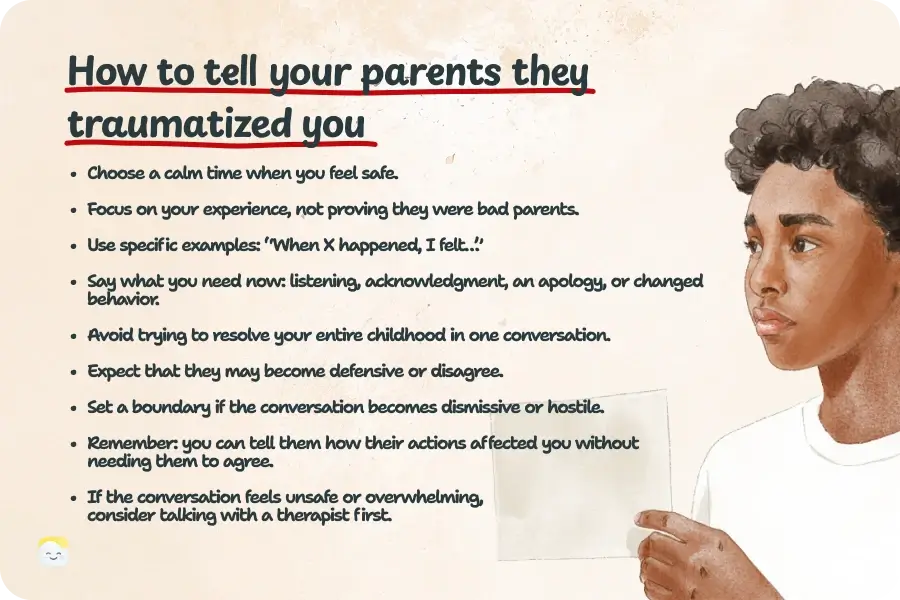 How to Tell Your Parents They Traumatized You